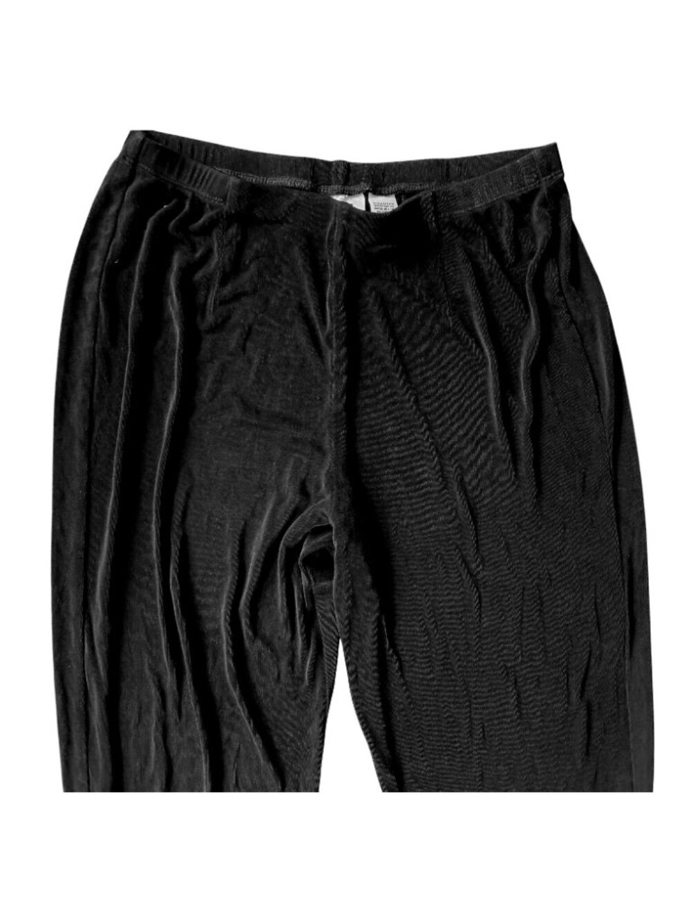 Chicos Travelers Slinky Pants Slacks Stretch Elastic Waist Black Size 2 - Picture 3 of 4